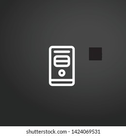 Pc Tower vector icon. Pc Tower concept stroke symbol design. Thin graphic elements vector illustration, outline pattern for your web site design, logo, UI. EPS 10.