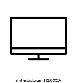 PC, TV, Laptop and screen Icon Vector