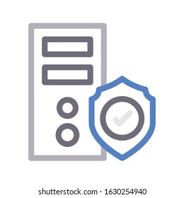 pc vector color line icon 