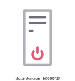 pc vector color line icon 