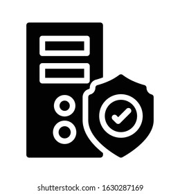 pc vector glyph flat icon