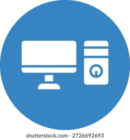Ilustración de diseño de icono de Vector de PC