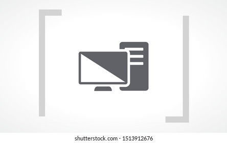 PC vector icon. lorem ipsum 10 EPS Design JPG