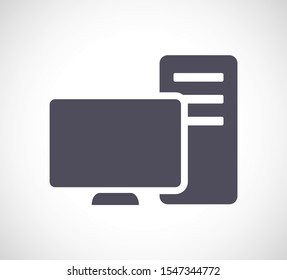 PC vector icon. lorem ipsum 10 EPS Design JPG