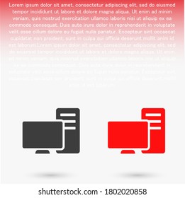 PC vector icon. lorem ipsum 10 EPS Design 