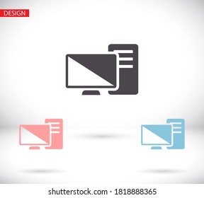 PC vector icon. lorem ipsum 10 EPS Design JPG