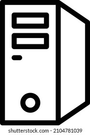 PC Vector illustration on a transparent background.Premium quality symmbols.Stroke vector icon for concept and graphic design. 
