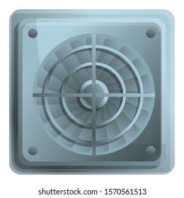 Pc ventilator icon. Cartoon of pc ventilator vector icon for web design isolated on white background