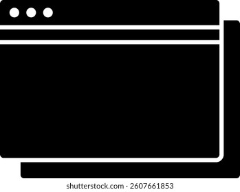 PC window isolated vector icon