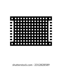 pcb board electronic component glyph icon vector. pcb board electronic component sign. isolated symbol illustration