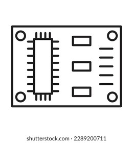 Diseño De Icono De Placa Pcb Para Uso Personal Y Comercial
