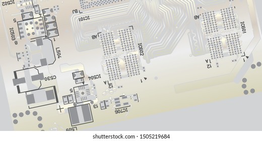 pcb board integrated circuit pc parts motherboard chip processor texture backdrop. suitable as a background for your business presentation.
