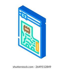 pcb esd safe packaging isometric icon vector. pcb esd safe packaging sign. isolated symbol illustration