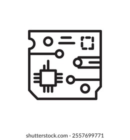 PCB icon Thin line art collection
