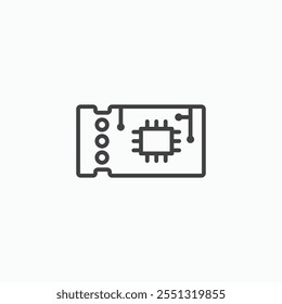 PCB icon vector illustration. EPS10
