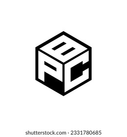 PCB letter logo design in illustration. Vector logo, calligraphy designs for logo, Poster, Invitation, etc.