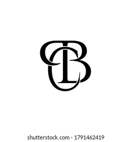 pcb letter original monogram logo design