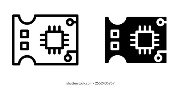 PCB liner icon vector set.