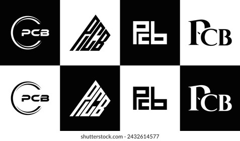 PCB logo. P C B design. White PCB letter. PCB, P C B letter logo design. Initial letter PCB linked circle uppercase monogram logo.  design. top logo, Most Recent, Featured,