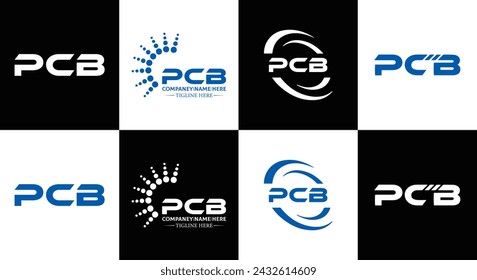 PCB logo. P C B design. White PCB letter. PCB, P C B letter logo design. Initial letter PCB linked circle uppercase monogram logo.  design. top logo, Most Recent, Featured,