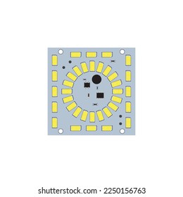 PCB (Printed Circuit Board) design logo vector template
