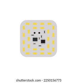 Plantilla vectorial del logotipo de diseño de PCB (tarjeta de circuito impreso)