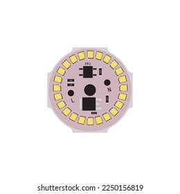 PCB (Printed Circuit Board) design logo vector template