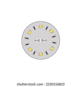 PCB (Printed Circuit Board) design logo vector template