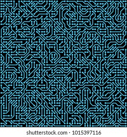 PCB, Printed Circuit Board, styled abstract technology background. Vector illustration