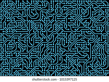PCB, Printed Circuit Board,  styled abstract technology background. Vector illustration