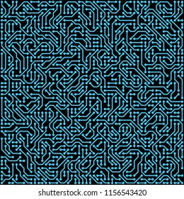 PCB (Printed Circuit Board) styled abstract technology background. Vector illustration