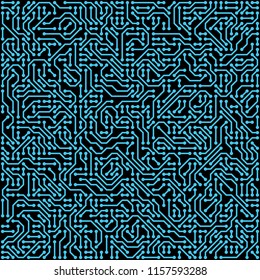 PCB (Printed Circuit Board) styled abstract technology background. Vector illustration