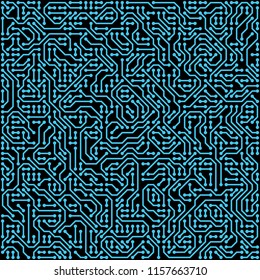 PCB (Printed Circuit Board) styled abstract technology background. Vector illustration