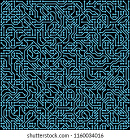 PCB (Printed Circuit Board) styled abstract technology background. Vector illustration