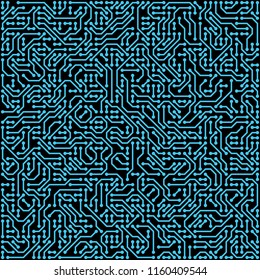 PCB (Printed Circuit Board) styled abstract technology background. Vector illustration