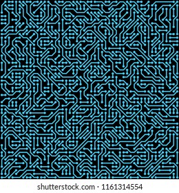 PCB (Printed Circuit Board) styled abstract technology background. Vector illustration