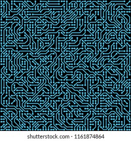 PCB (Printed Circuit Board) styled abstract technology background. Vector illustration