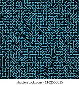 PCB (Printed Circuit Board) styled abstract technology background. Vector illustration