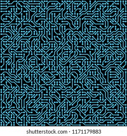 PCB (Printed Circuit Board) styled abstract technology background. Vector illustration