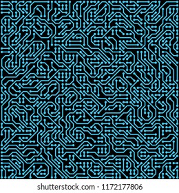 PCB (Printed Circuit Board) styled abstract technology background. Vector illustration