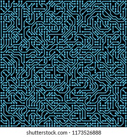 PCB (Printed Circuit Board) styled abstract technology background. Vector illustration