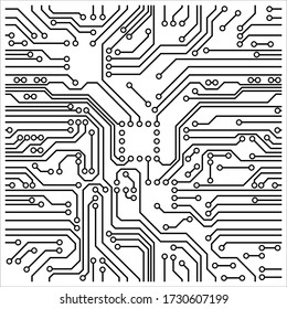 
PCB vector illustration circuit, suitable for describing electronic electricit