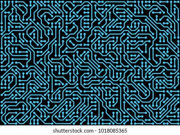 PCB,Printed Circuit Board, styled abstract technology background. Vector illustration