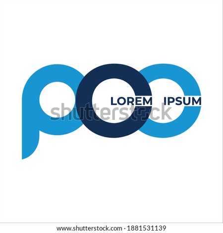 pcc letter original monogram logo design