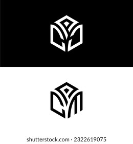 PCC  PCM hexagon logo vector, develop, natural, luxury, modern, finance logo, strong, suitable for your company.