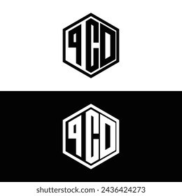PCD logo. P C D design. White PCD letter. PCD, P C D letter logo design. Initial letter PCD linked circle uppercase monogram logo.