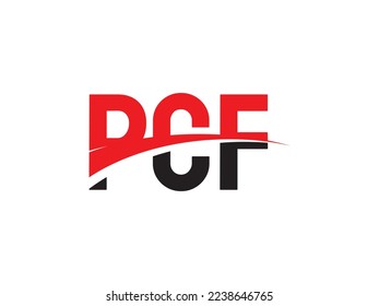 PCF Letter Initial Logo Design Vector Illustration