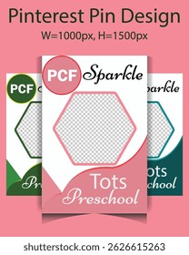 PCF SparkleTots Pré-escola. Design - Arquivo vetorial editável