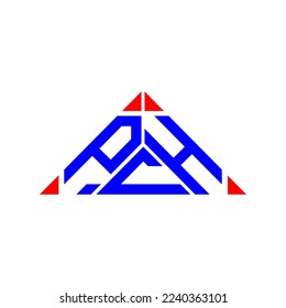 Logo de la carta PCH diseño creativo con gráfico vectorial, logotipo simple y moderno de PCH.