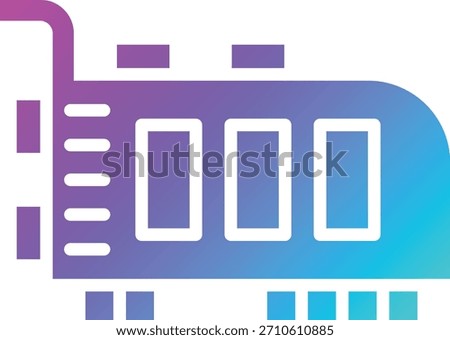 Pci Card Vector Icon Design Illustration